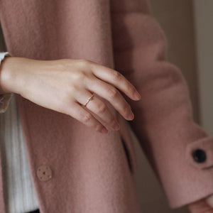 Minimalist Heart Stacking Thin Band Ring - Perimade & Co.