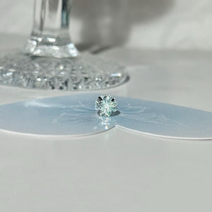 Minimalist Icy Mint Green CZ Stud Earrings - Perimade & Co.