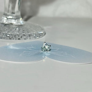 Minimalist Icy Mint Green CZ Stud Earrings - Perimade & Co.