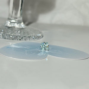 Minimalist Icy Mint Green CZ Stud Earrings - Perimade & Co.