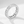 Silver ring with diamond accents on a light gray background