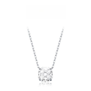 Minimalist Round CZ Solitaire Choker Necklace - Perimade & Co.