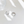 Silver hoop earrings on a light gray surface