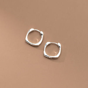 Minimalist Square Cuff Hoop Earrings - Perimade & Co.