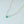 Mint CZ Heart Beaded Station Charm Necklace - Perimade & Co.