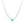 Mint CZ Heart Beaded Station Charm Necklace - Perimade & Co.