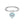Mint Heart Dangle Charm Stacking Band Ring - Perimade & Co.