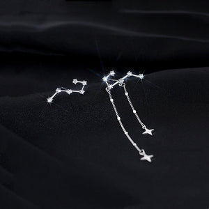 Mismatch Big Dipper Star Chain Drop Earrings - Perimade & Co.