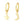 Mismatch Star Moon Drop Hoop Earrings - Perimade & Co.