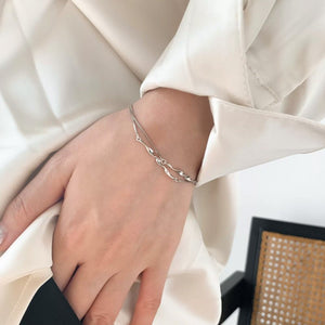 Mobius Strip Double Chain Stacking Bracelet - Perimade & Co.