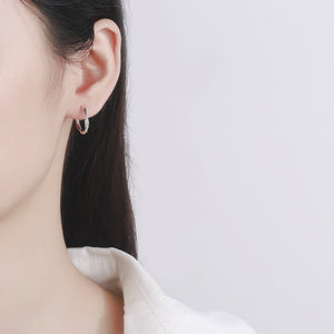 Mobius Strip Infinity Huggie Hoop Earrings - Perimade & Co.