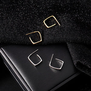 Modern Geometric Square Hoop Earrings - Perimade & Co.
