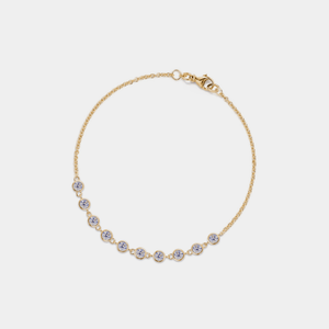 Moissanite Bezel Setting Stacking Bracelet - Perimade & Co.