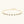 Gold bracelet with embedded crystals on a white background