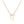 Moissanite Bow Knot Ribbon Charm Necklace - Perimade & Co.