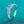 Silver ring with diamonds on a turquoise background