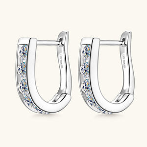 Moissanite Channel Set Huggie Hoop Earrings - Perimade & Co.