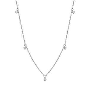 Moissanite Charm Layering Station Necklace - Perimade & Co.