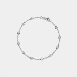 Moissanite Charm Stacking Station Bracelet - Perimade & Co.
