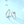 Two silver rings on a light blue background