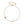 Gold bracelet with a small cross and round moissanite charm on a white background