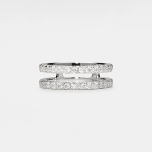 Moissanite Enhancer Guard Wedding Band Ring - Perimade & Co.