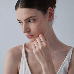 Moissanite Eternity Stacking Thin Band Ring - Perimade & Co.