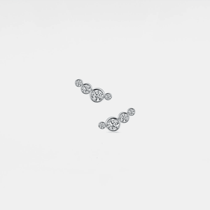 Moissanite Flat Back Wedding Stud Earrings - Perimade & Co.