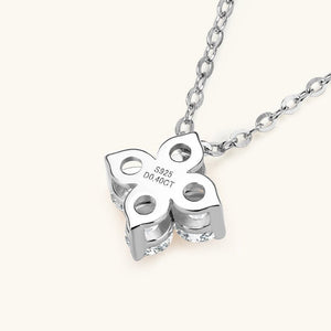 Moissanite Four Leaf Clover Charm Necklace - Perimade & Co.