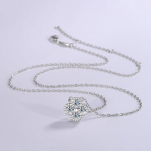 Moissanite Four Leaf Clover Charm Necklace - Perimade & Co.