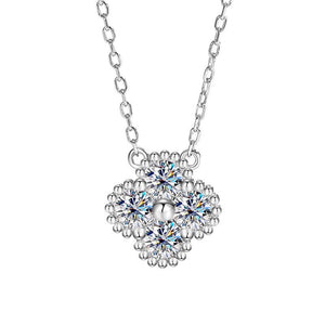 Moissanite Four Leaf Clover Charm Necklace - Perimade & Co.