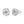 Silver earrings with a diamond design on a white background