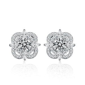 Moissanite Four Leaf Clover Stud Earrings - Perimade & Co.