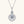 Moissanite Halo Pave Circle Charm Necklace - Perimade & Co.