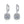 Moissanite Halo Pave Drop Hoop Earrings - Perimade & Co.