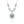 Moissanite Halo Wedding Charm Necklace - Perimade & Co.