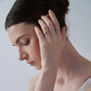 Moissanite Infinity Couple Wedding Band Ring - Perimade & Co.