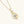 Gold necklace with a heart-shaped diamond pendant on a white background