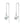 Moissanite Magic Cube Threader Earrings - Perimade & Co.