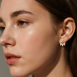 Moissanite Marquise Fan Ear Jacket Earrings - Perimade & Co.