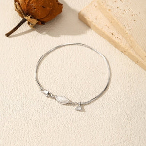 Moissanite Marquise Triangle Snake Bracelet - Perimade & Co.