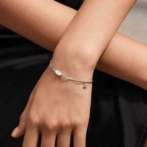 Moissanite Marquise Triangle Snake Bracelet - Perimade & Co.