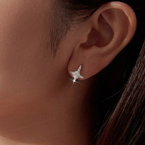 Moissanite North Star Huggie Hoop Earrings - Perimade & Co.