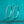Silver hoop earrings with small diamonds on a teal background