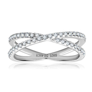 Moissanite Pave Split Wedding Band Ring - Perimade & Co.