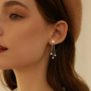 Moissanite Shooting Star Ear Jacket Earrings - Perimade & Co.