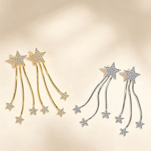 Moissanite Shooting Star Ear Jacket Earrings - Perimade & Co.