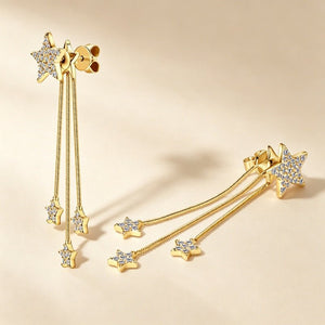 Moissanite Shooting Star Ear Jacket Earrings - Perimade & Co.
