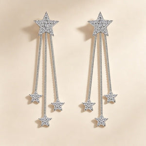 Moissanite Shooting Star Ear Jacket Earrings - Perimade & Co.