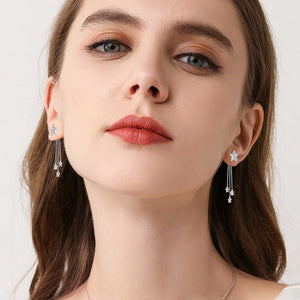 Moissanite Shooting Star Ear Jacket Earrings - Perimade & Co.